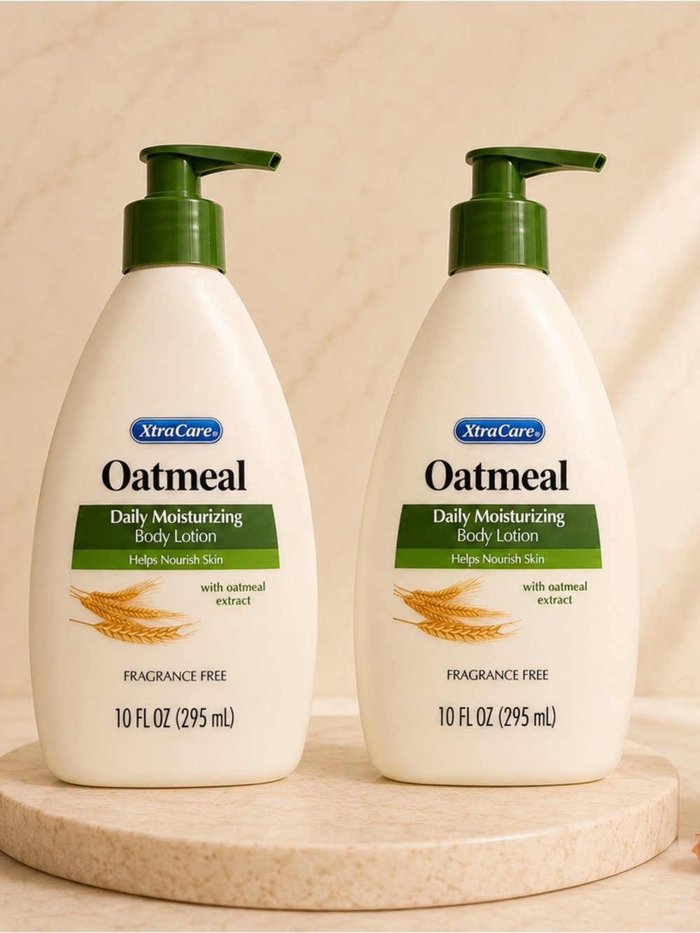 Oatmeal Daily Moisturizing Body Lotion — Cream with Green Accents